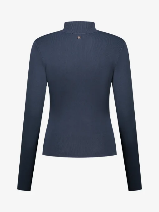 Fitted top met col