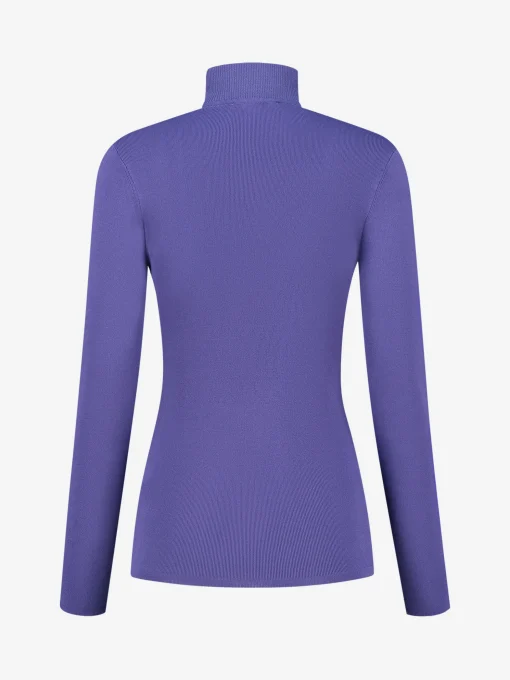 Fitted top met col