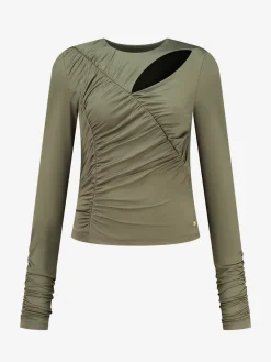 Fitted top met cut-out