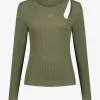 Fitted top met cut-out