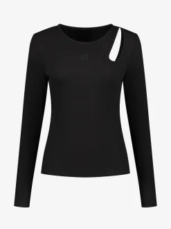 Fitted top met cut-out