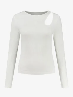 Fitted top met cut-out