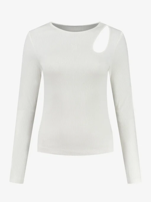Fitted top met cut-out