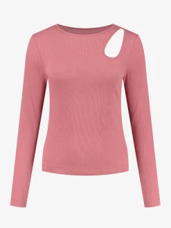 Fitted top met cut-out