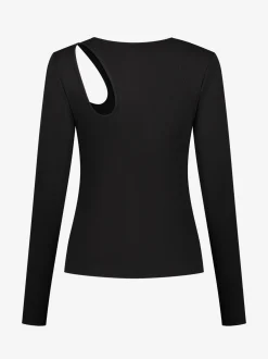 Fitted top met cut-out