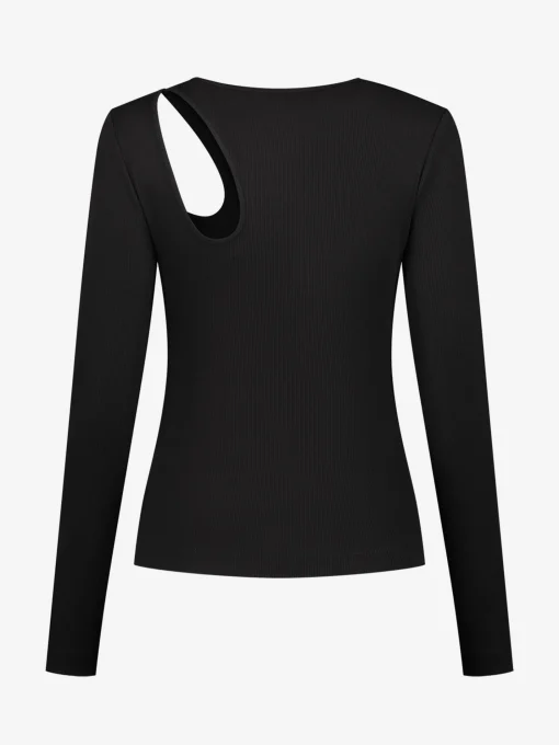 Fitted top met cut-out