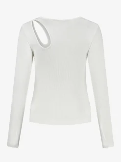 Fitted top met cut-out
