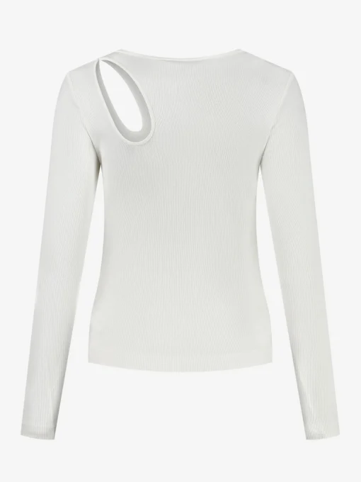 Fitted top met cut-out
