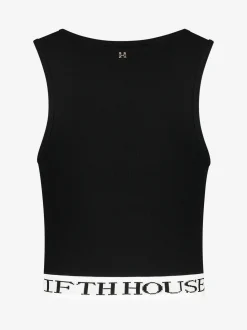 Fitted top met logo zoom