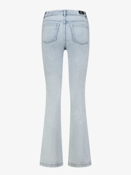 Flare jeans met detail