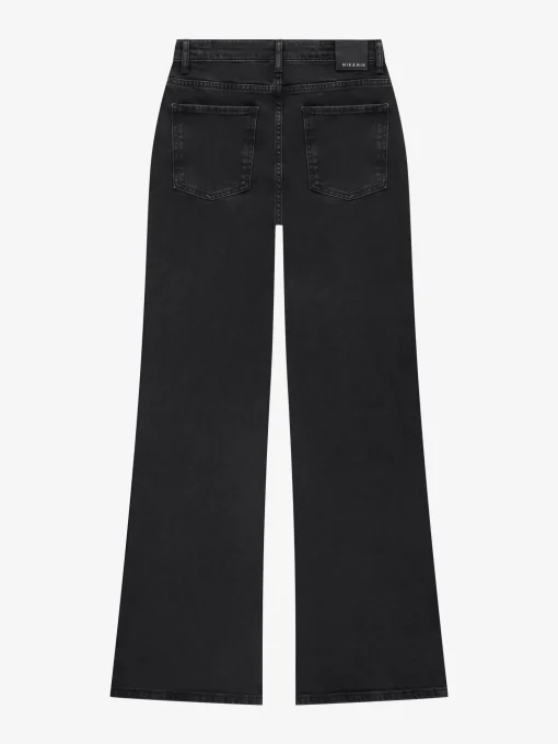 Flared jeans met studs aan zijkant