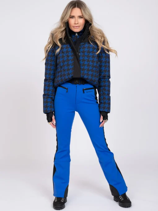 Flared ski broek met elastische riem