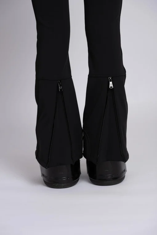 Flared ski broek met verstelbare tailleband