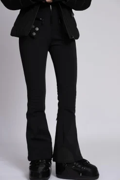Flared ski broek met verstelbare tailleband