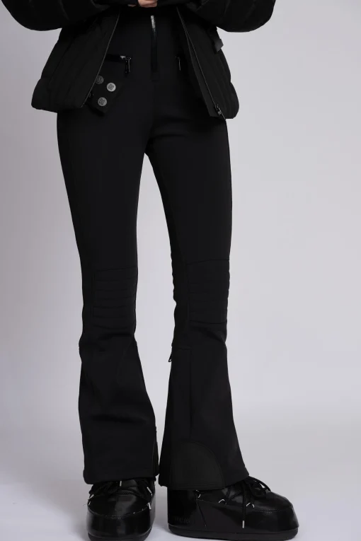 Flared ski broek met verstelbare tailleband