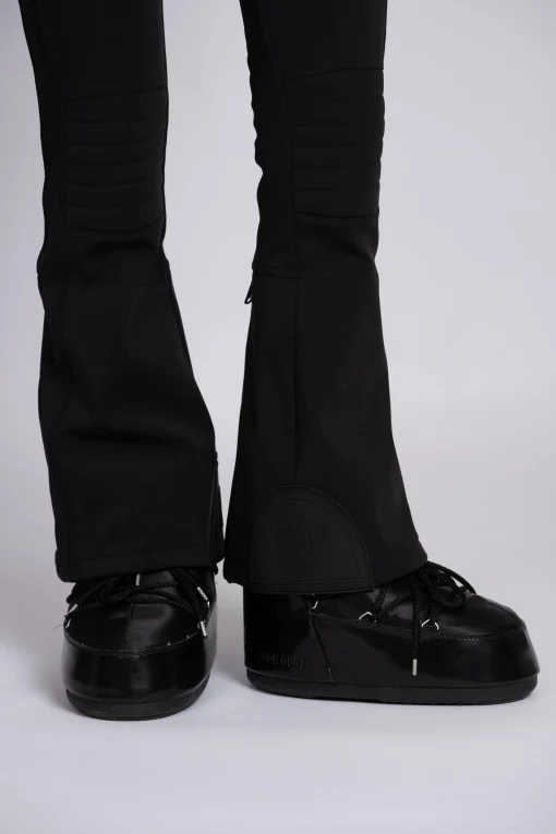 Flared ski broek met verstelbare tailleband