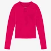 Fluffy trui met detail bij hals