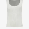 Geribbelde tank top