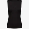 Geribbelde top met turtleneck