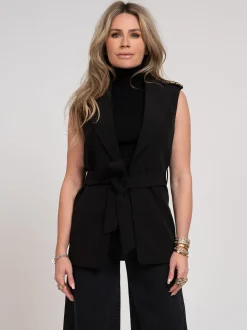 Geribbelde top met turtleneck