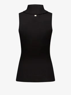 Geribbelde top met turtleneck