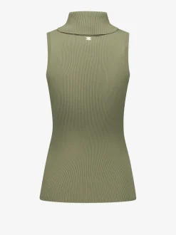 Geribbelde top met turtleneck