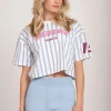 Gestreept T-shirt met logo