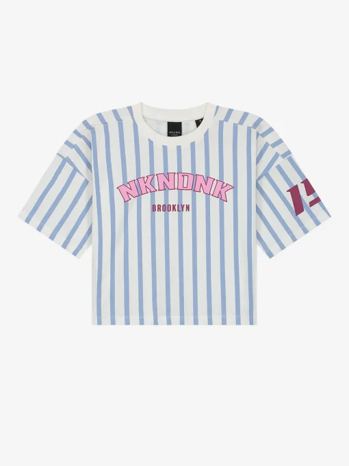 Gestreept T-shirt met logo