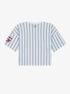 Gestreept T-shirt met logo