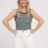 Gestreepte tank top
