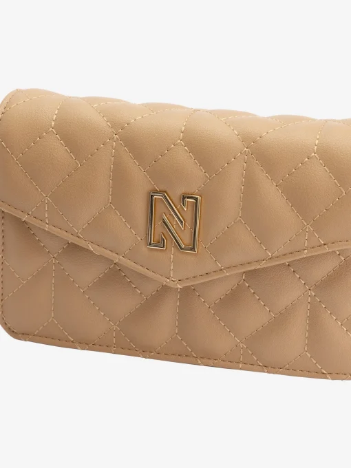 Gewatteerde schoudertas met N-logo