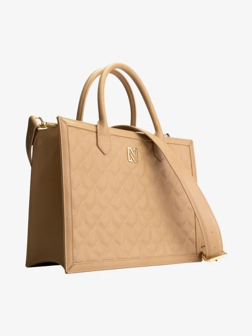 Gewatteerde shopper met N-logo