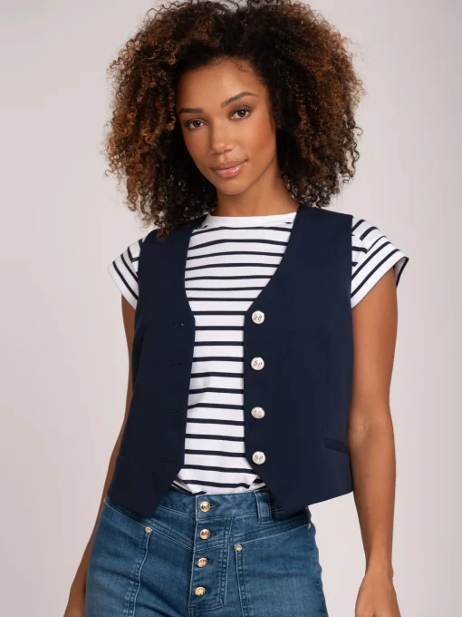 Gilet met knopen
