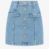 High rise denim rok