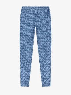 High rise legging met logo patroon
