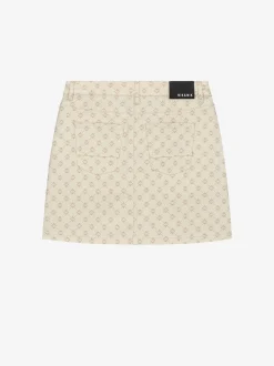 High rise rok met logo print