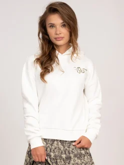 Hoodie met grafische slangenprint