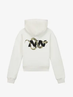 Hoodie met grafische slangenprint