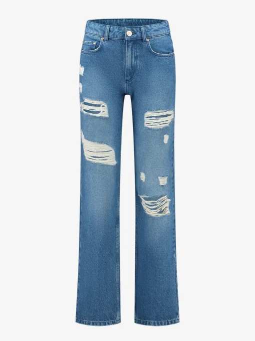 Jeans met scheuren