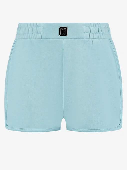 Jogging short met metalen logo