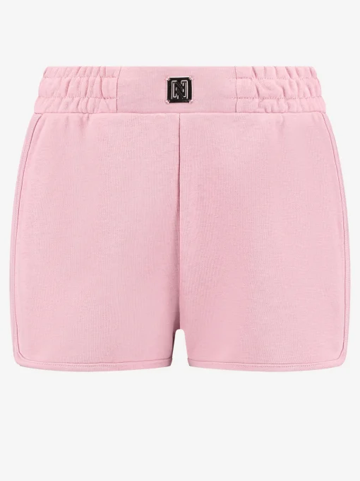 Jogging short met metalen logo