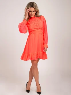 Jurk met mesh
