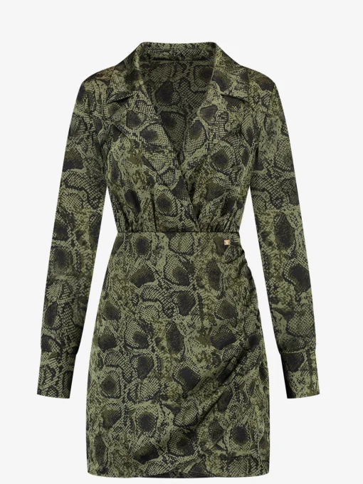 Jurk met slangen print
