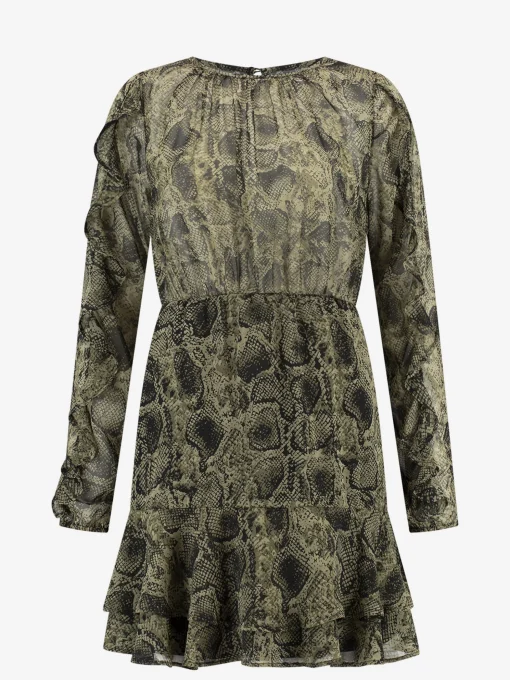 Jurk met slangen print