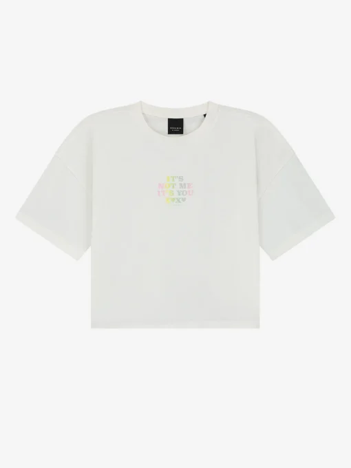 Kort T-shirt met kleine print
