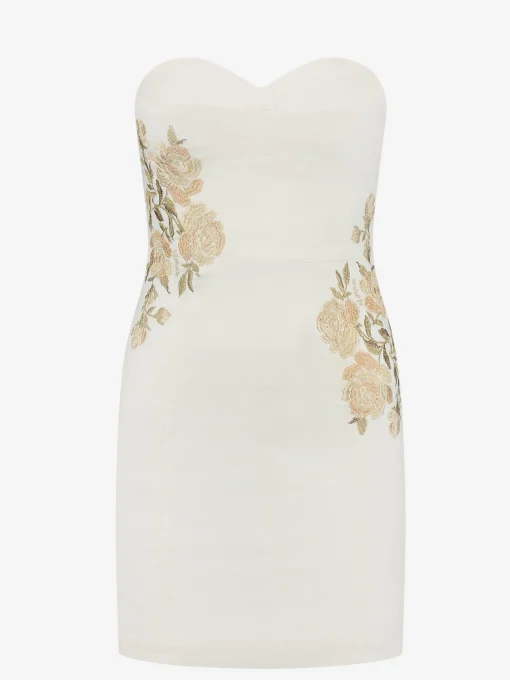 Korte jurk met embroidery