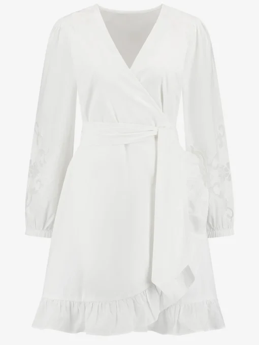 Korte jurk met embroidery