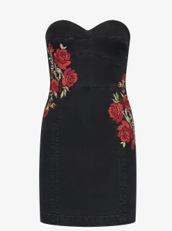 Korte jurk met embroidery