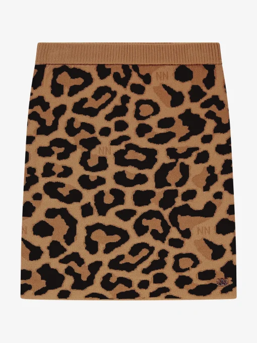 Korte rok met panterprint