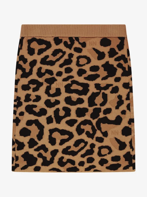 Korte rok met panterprint